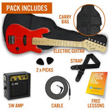 3rd Avenue 1/4 size kids guitar pack red, imported from the UK