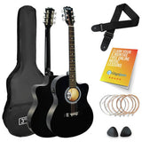 3rd Avenue guitar pack black full size, UK version