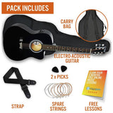 3rd Avenue guitar pack black full size, UK version