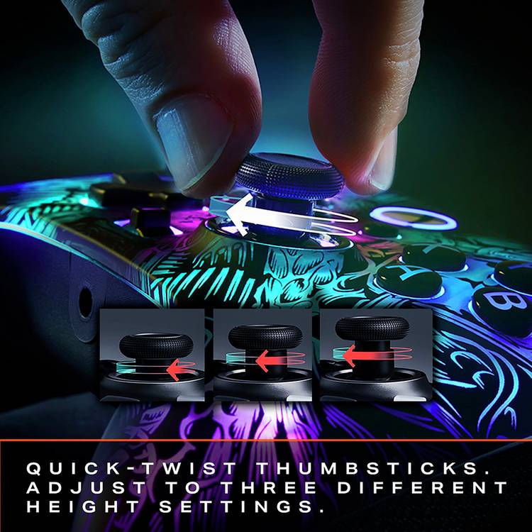 PowerA FUSION Pro wireless controller RGB lighting (British brand)