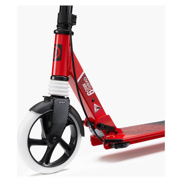 Decathlon Mid 9 foldable inline scooter red - British product