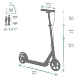 Decathlon Mid 9 Kids Foldable Inline Scooter (British brand)