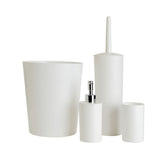 Argos Home Essentials 4 Piece Bathroom Bin and Accessory Set - White- Buy online at McGrocer