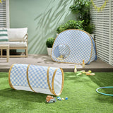 Chad Valley blue play tunnel for toddlers - British product