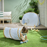Chad Valley blue play tunnel for toddlers - British product