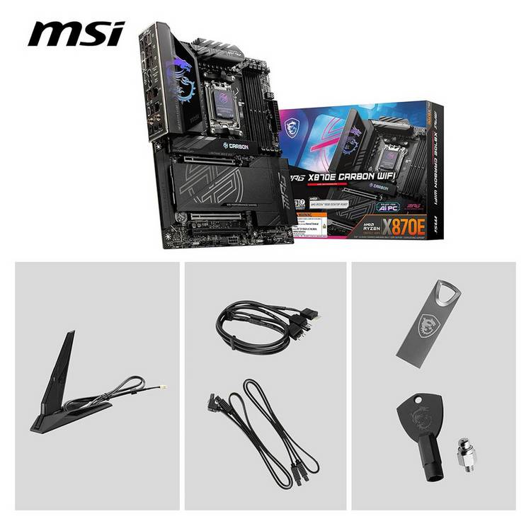 MSI MPG X870E Carbon Wi-Fi ATX motherboard (British brand)