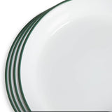 Habitat stoneware pasta bowls two tone green and white set of 4 - British product