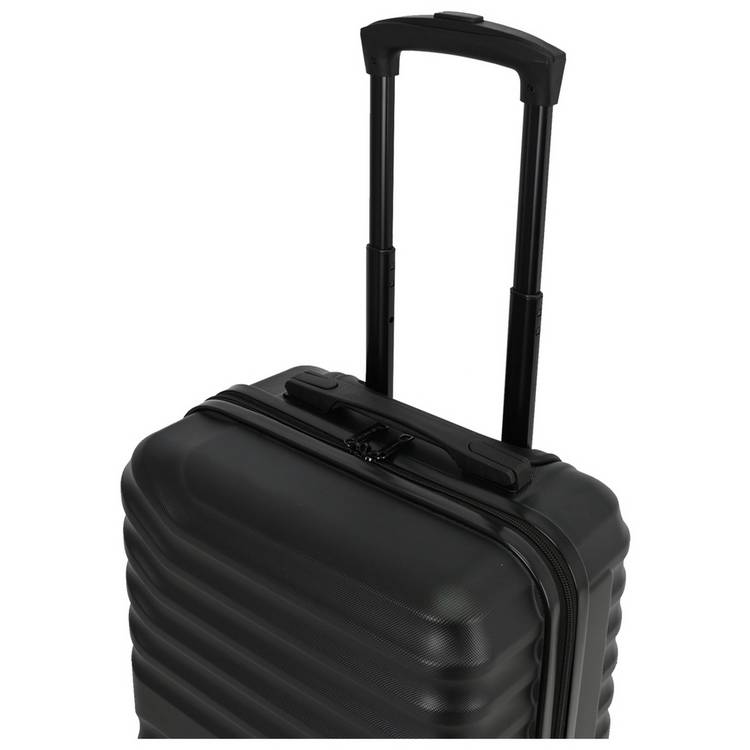 Featherstone 4 wheel hard suitcase large black, UK version