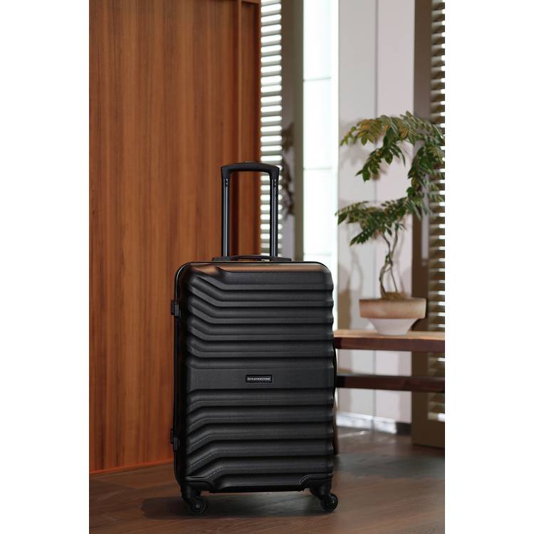 Featherstone 4 wheel hard suitcase large black, UK version