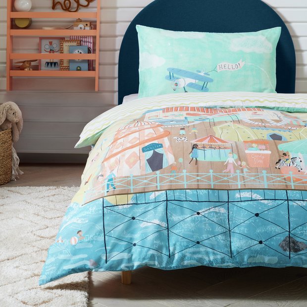 Habitat kids bedding set single seaside panel (British brand)