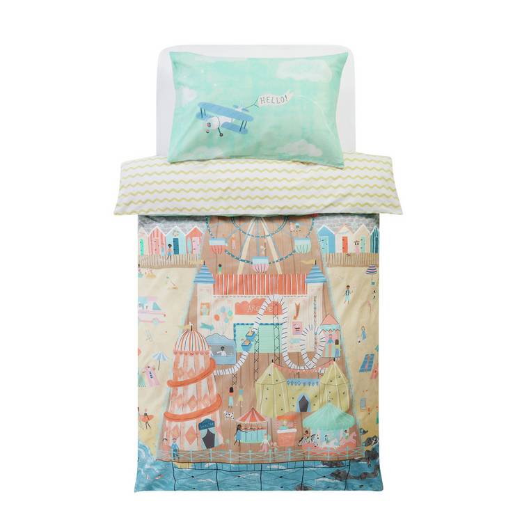 Habitat kids bedding set single seaside panel (British brand)