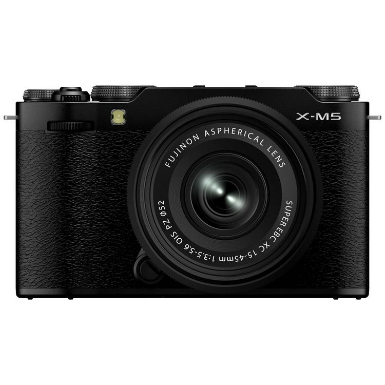 Fujifilm X-M5 mirrorless camera with XC15-45mm lens (British brand)