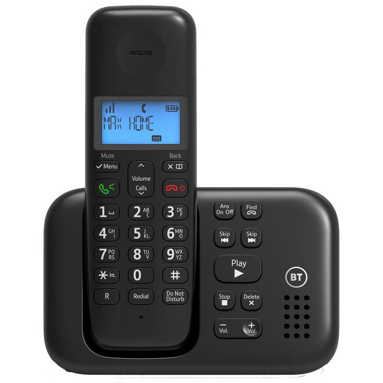 BT 3960 cordless telephone with answer machine, imported from the UK