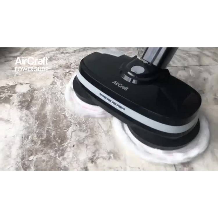 AirCraft PowerGlide cordless floor cleaner with 8 pads, imported from the UK