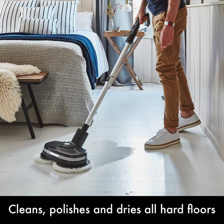 AirCraft PowerGlide cordless floor cleaner with 8 pads, imported from the UK