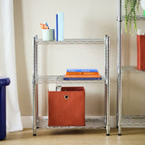 Argos Argos Home Metal 3 Tier Shelving Unit Chrome- Buy online at McGrocer