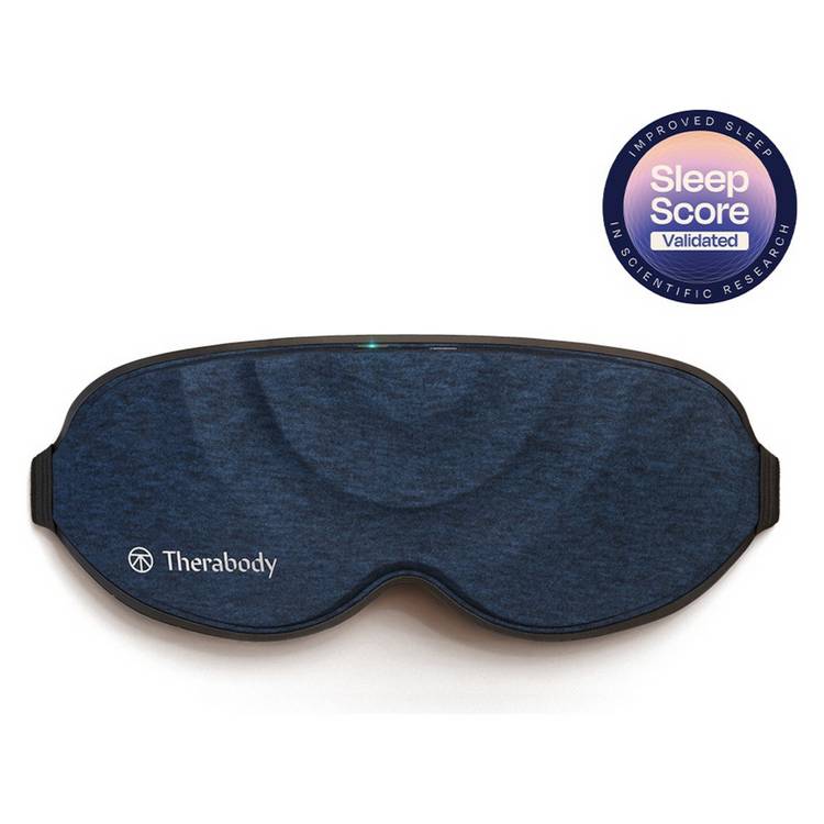 Therabody rechargeable padded sleep mask, imported from the UK