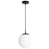 Habitat Boyd glass pendant light black 25cm - British product