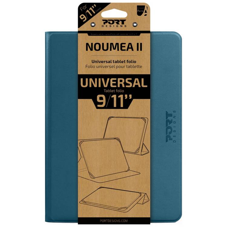 Port Designs Noumea II universal tablet case blue, imported from the UK