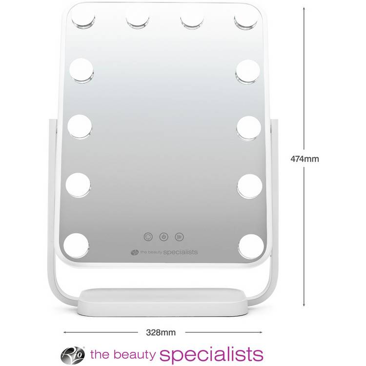 Rio Hollywood Glamour lighted dressing mirror with LED lights - British product