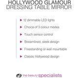 Rio Hollywood Glamour lighted dressing mirror with LED lights - British product
