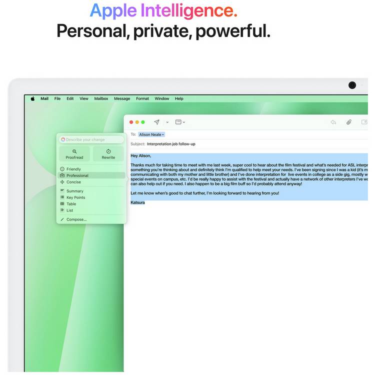 Apple iMac 2024 24-inch M4 chip 16GB 256GB Green (British brand)