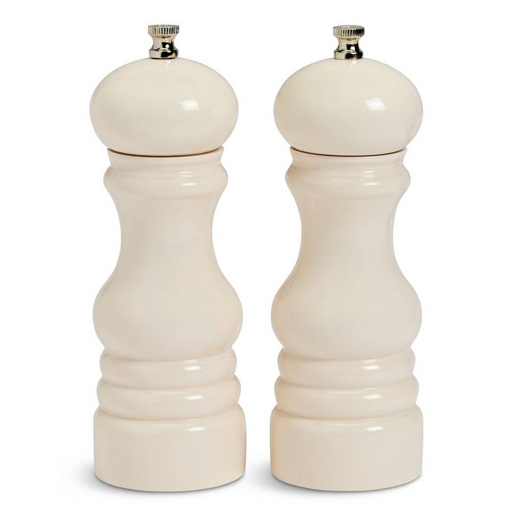 Habitat cream salt and pepper mill set, imported from the UK