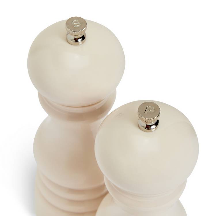 Habitat cream salt and pepper mill set, imported from the UK