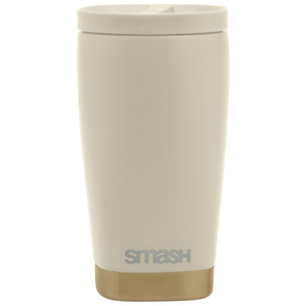 Smash travel coffee cup beige gold 350ml - British product