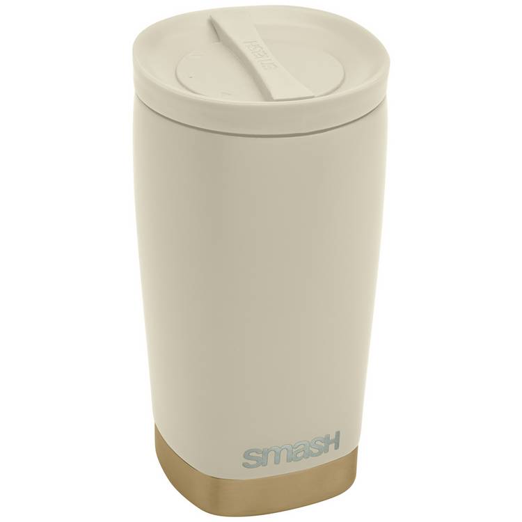Smash travel coffee cup beige gold 350ml - British product