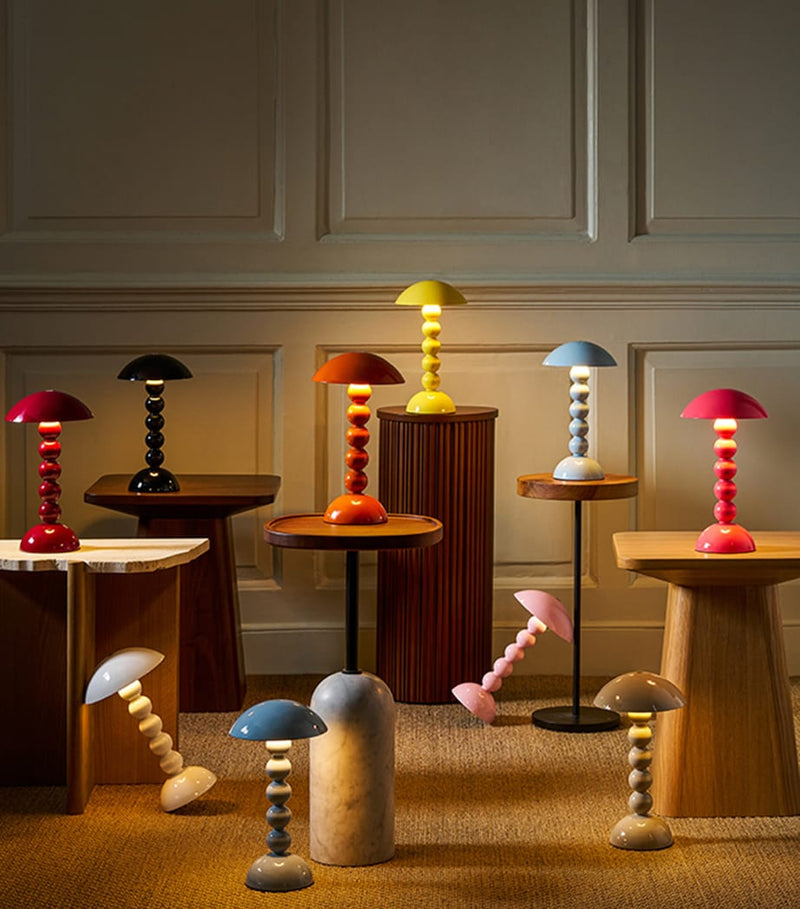 Addison Ross Bobbin rechargeable table lamp, imported from the UK