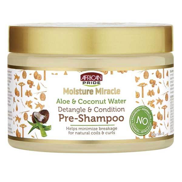 African Pride Aloe Coconut Water Pre Shampoo - British product
