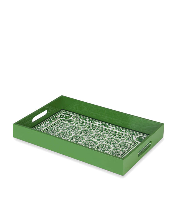 Dolce&Gabbana Casa Wood Majolica Tray Tableware 46cm