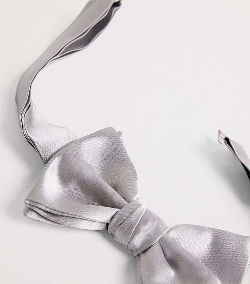 Emporio Armani Italian silk bow tie for men, UK version