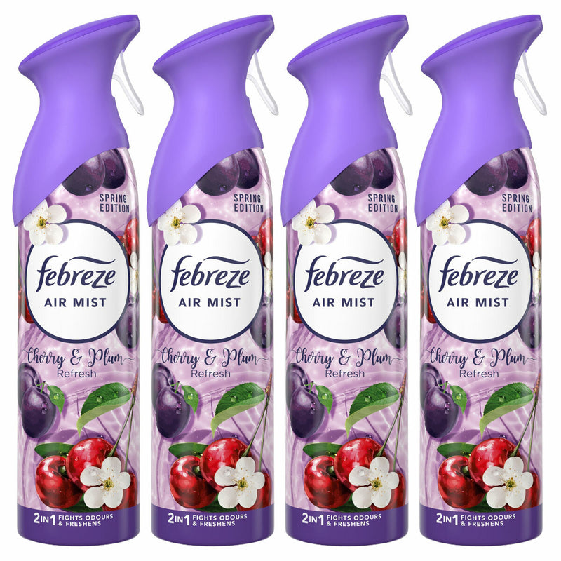 Febreze Air Mist air freshener spray 4 x 185ml - British product