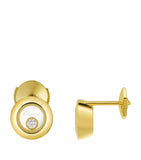 Chopard Happy Diamonds earrings 18kt yellow gold - British product