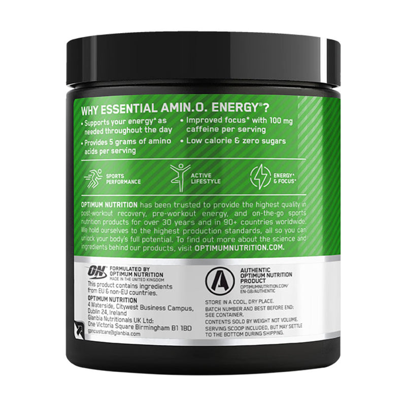 Optimum Nutrition amino energy citron vert 270g, version UK