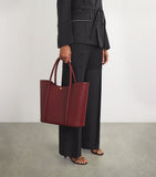 Harrods leather rope tote bag in Italian leather - British product