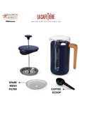 La Cafetiere Blue Pisa 8 Cup Cafetiere, UK version