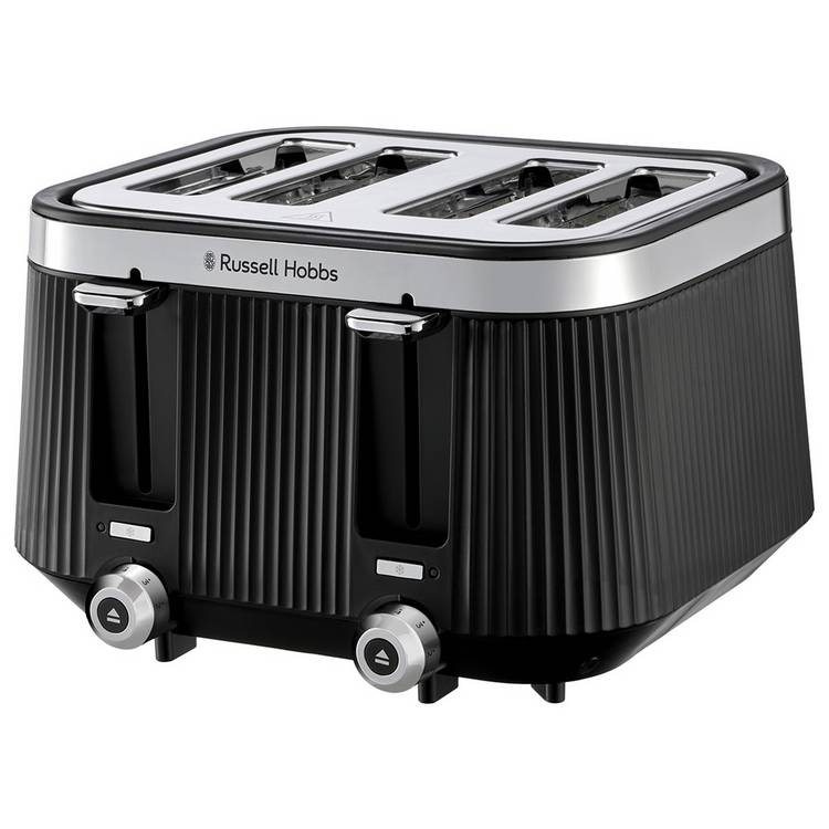 Russell Hobbs Bronte 4 slice toaster matte black (British brand)