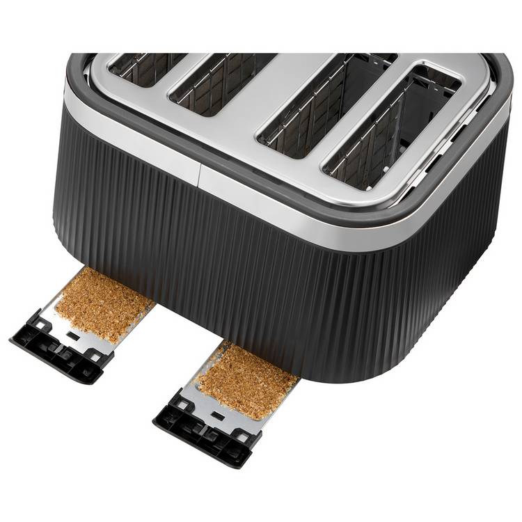 Russell Hobbs Bronte 4 slice toaster matte black (British brand)