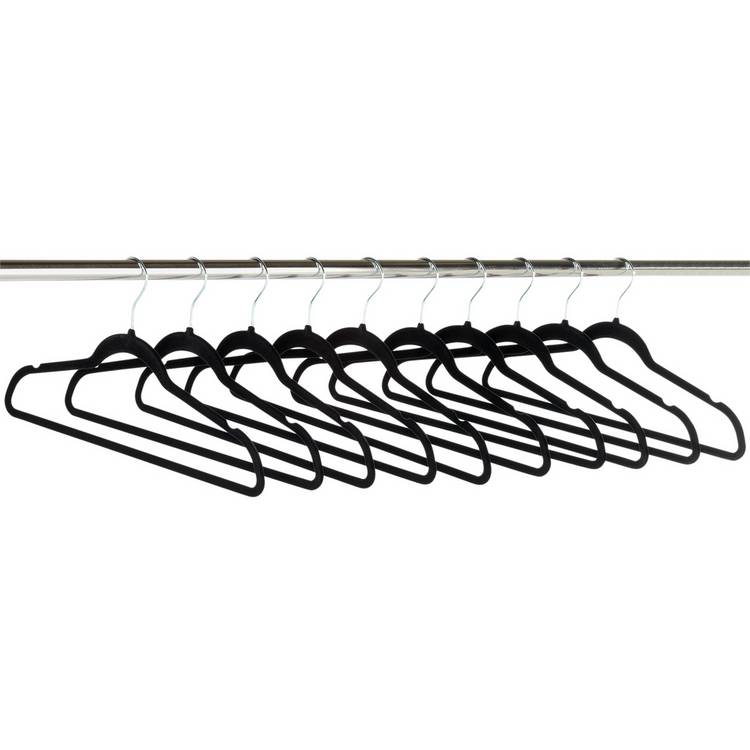 Argos Home set of 30 velvet flocked hangers (British brand)