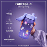 Ion8 Fairies Purple Water Bottle 350ml kids drinkware (British brand)
