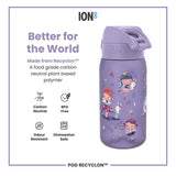 Ion8 Fairies Purple Water Bottle 350ml kids drinkware (British brand)