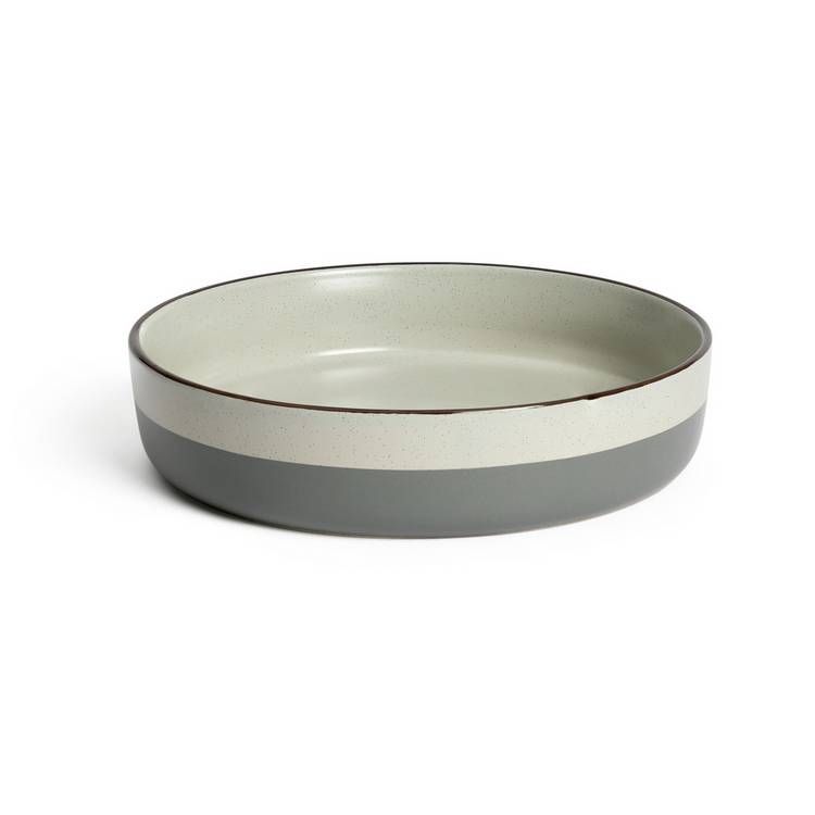 Habitat 24cm speckle ceramic pie dish grey, UK version