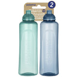 Sistema Hydrate Swift squeeze water bottle pack of two 480ml, UK version