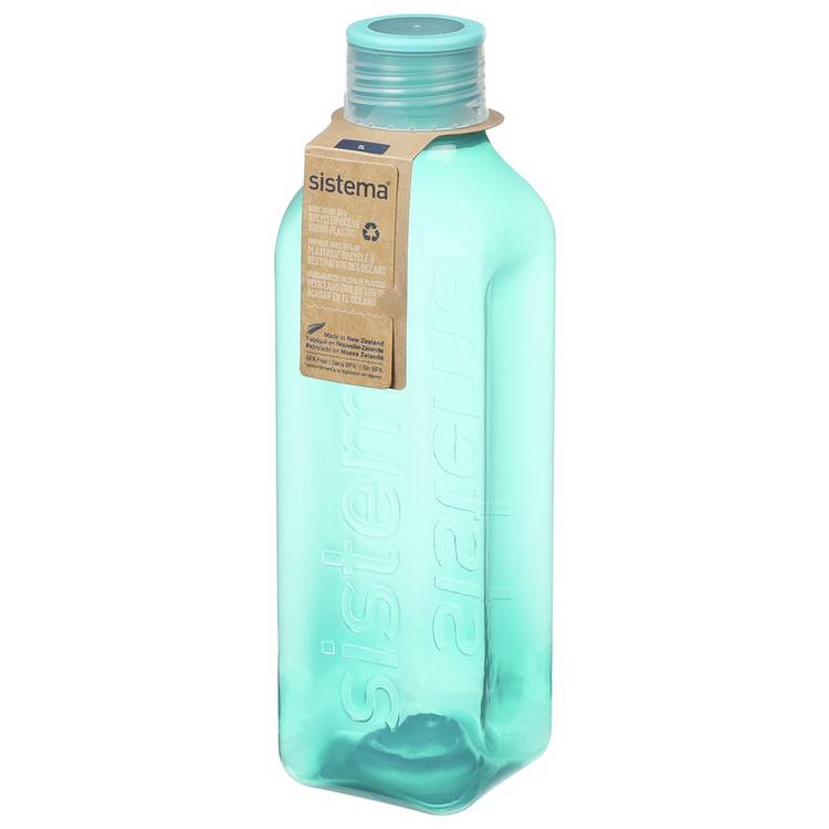 Sistema Hydrate Square water bottle 1 litre, UK version