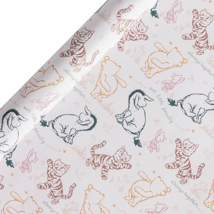 Disney Winnie the Pooh wrapping paper 2 rolls, imported from the UK