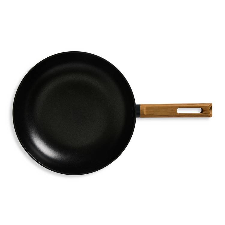 Habitat wood effect non-stick aluminium wok 28cm - British product