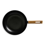 Habitat wood effect non-stick aluminium wok 28cm - British product